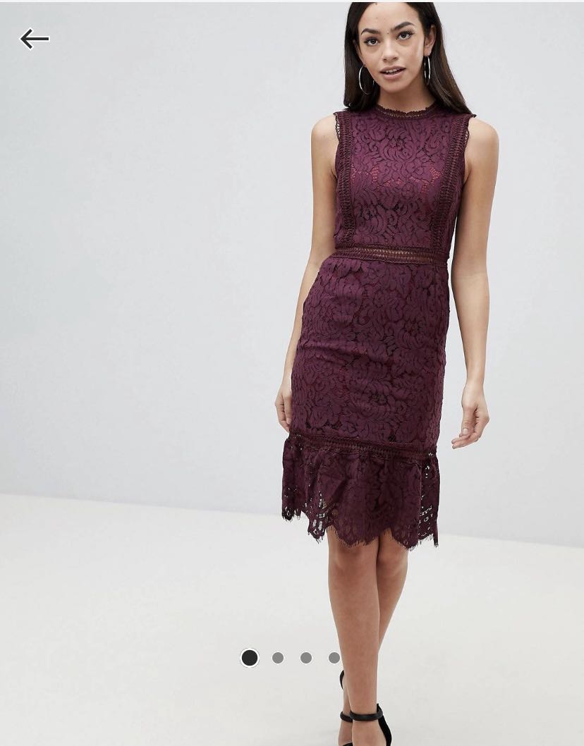 AX Paris Lace Midi Dress Women s Fashion Dresses Sets Dresses