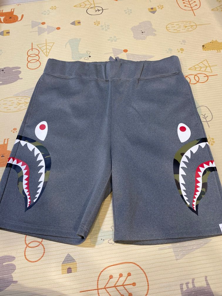 Bape side deals shark shorts