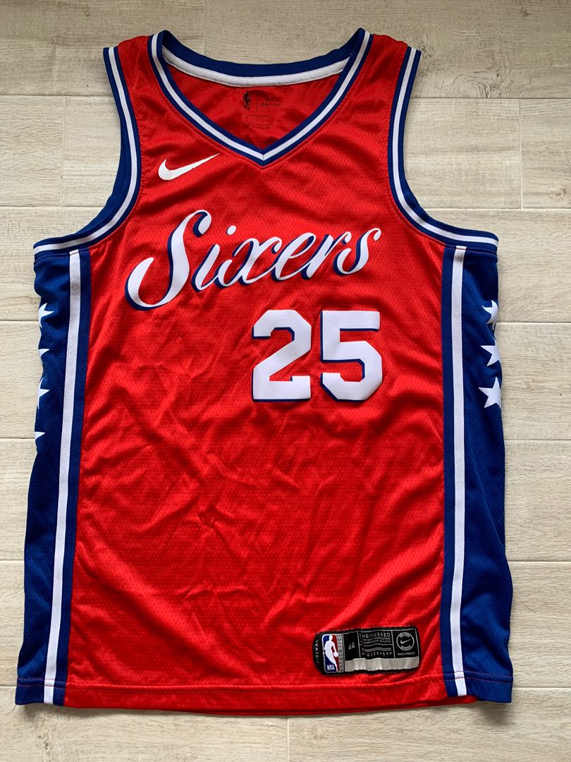100% Authentic Ben Simmons Nike Sixers City Edition Swingman Jersey Size 44  M