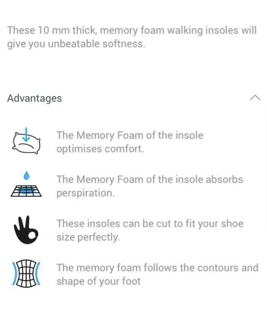 Memory foam new arrivals insoles decathlon