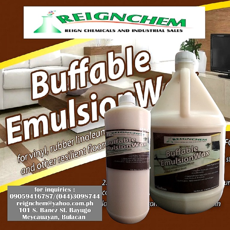 BUFFABLE EMULSION WAX, Furniture & Home Living, Cleaning & Homecare