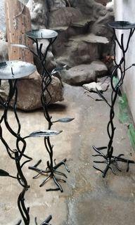 Candle holder made of solid Wrought iron