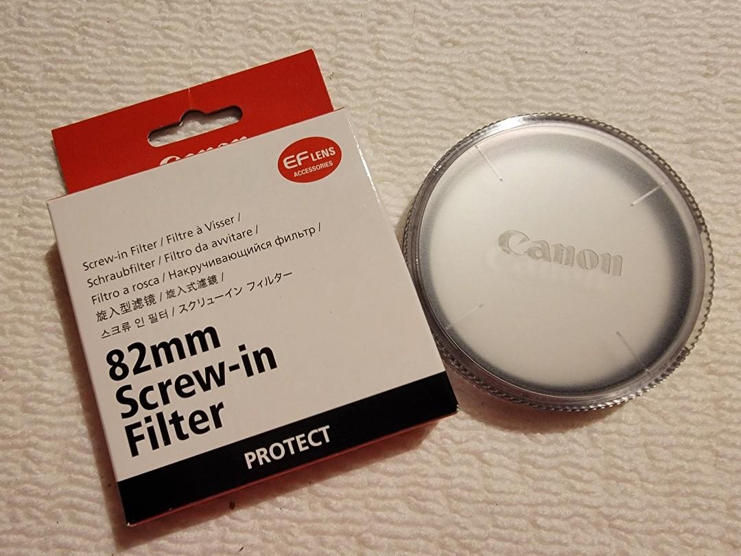 Canon 82mm Protect Screwin Filter, 攝影器材, 鏡頭及裝備 Carousell