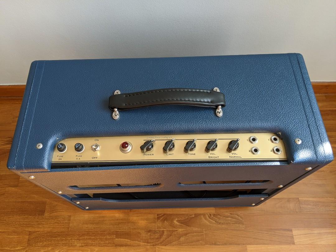 Carl's Custom Amps Classic 5E3 Tweed Deluxe electric guitar tube amplifier with London Power