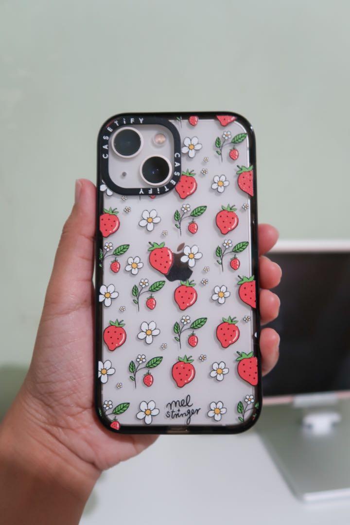 Casetify Strawberry Impact Case for 13 mini, Mobile Phones & Gadgets