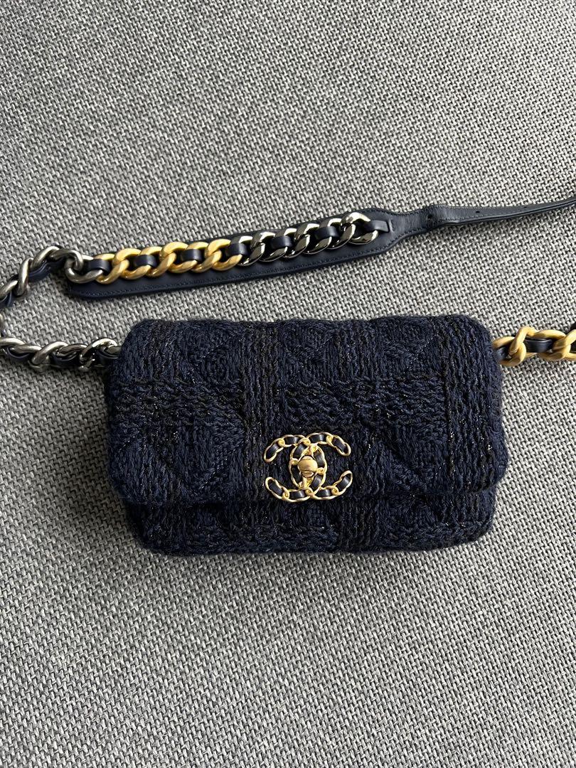 Chanel tweed cheap belt bag