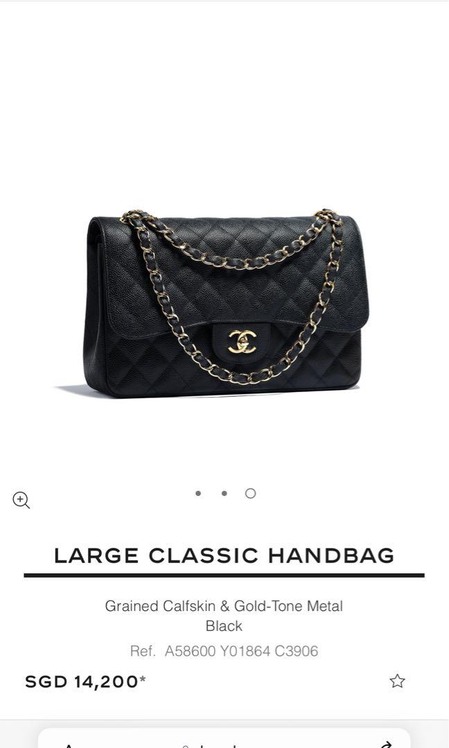 Chanel Large Classic Jumbo, Luxury, Bags & Wallets on Carousell