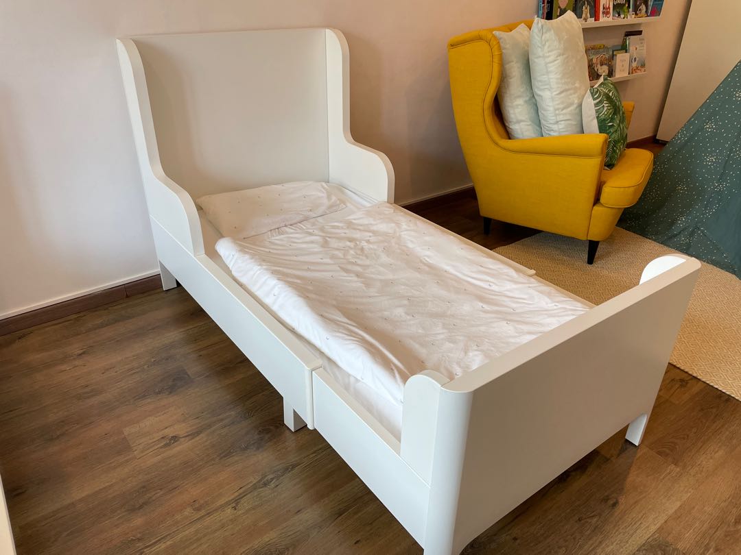 Childrens extendable bed Ikea Busunge, Babies & Kids, Baby Nursery