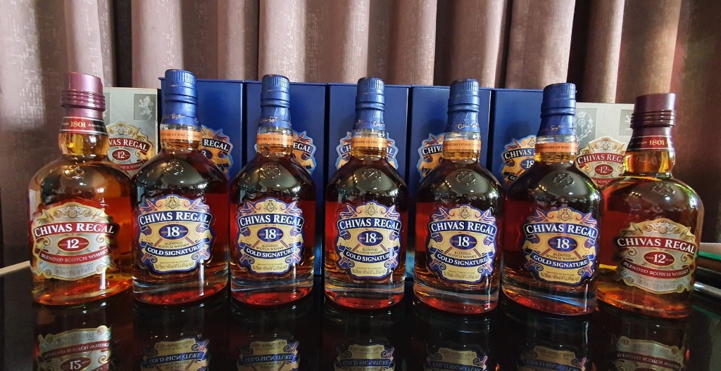 Chivas Collection 12 years, 18 years 70cl 75cl, Food & Drinks ...