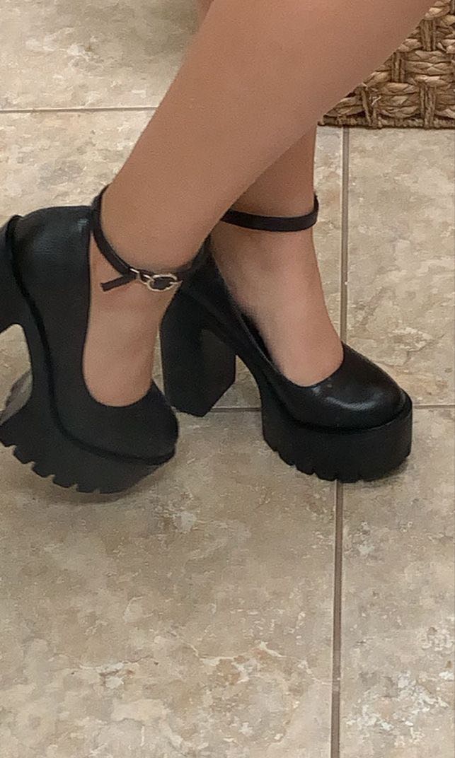 chunky mary jane platforms