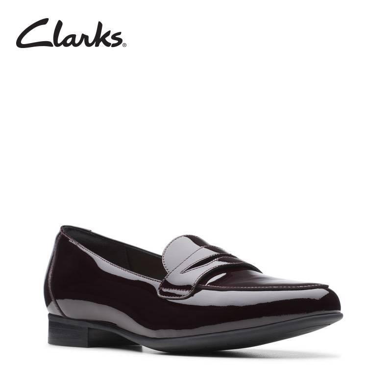Clarks Un Blush Go Aubergine Loafers