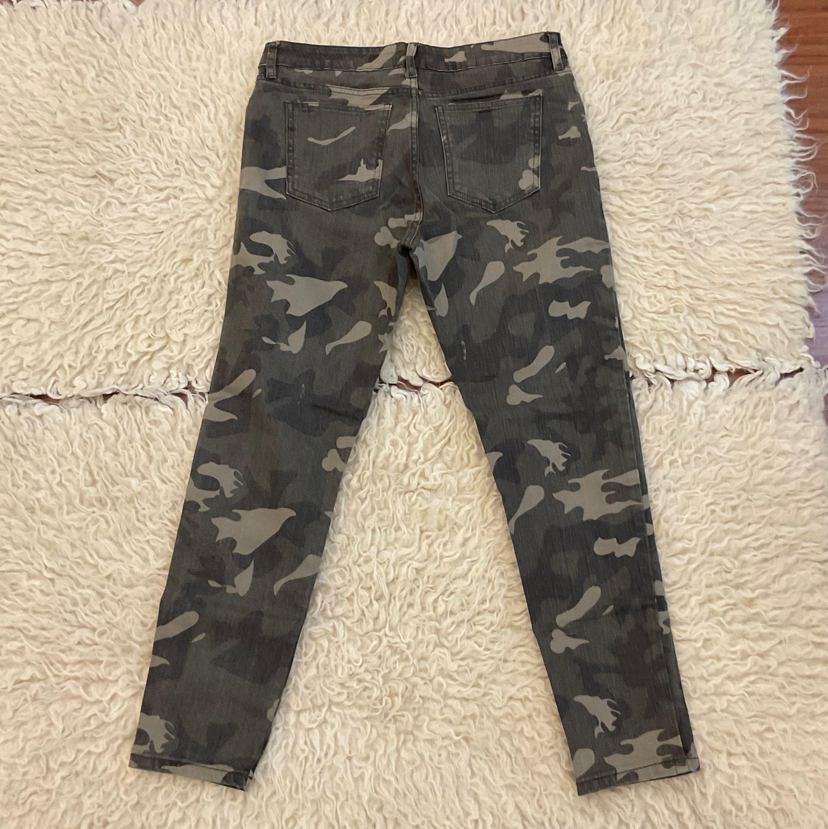 Celana Denim Jeans Camo, Fesyen Wanita 