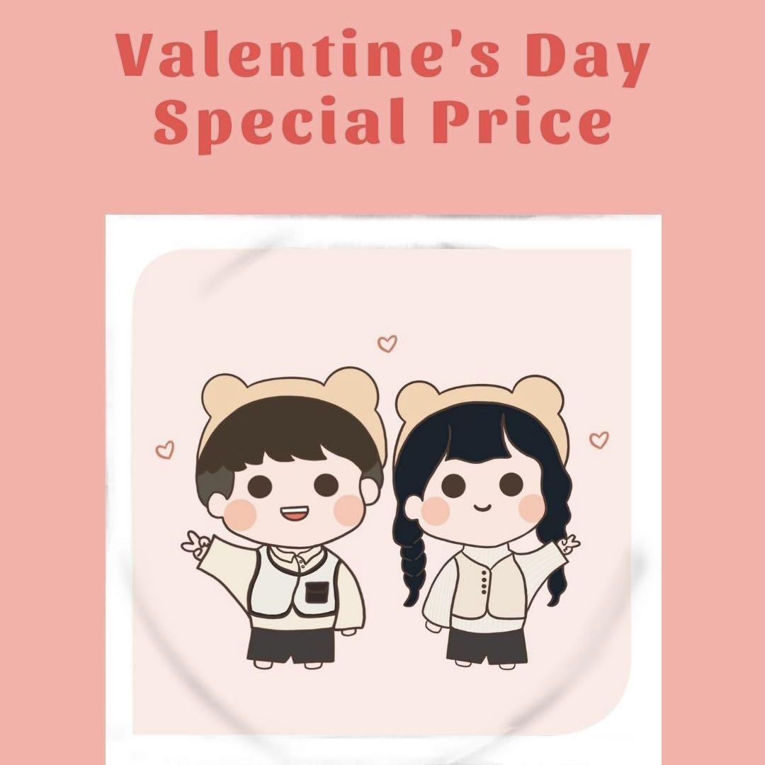 Cute Cartoon Customized Digital Illustration Valentine's Day special gift  for couple girlfriend boyfriend, Hobbies & Toys, Stationery & Craft, Art &  Prints on Carousell