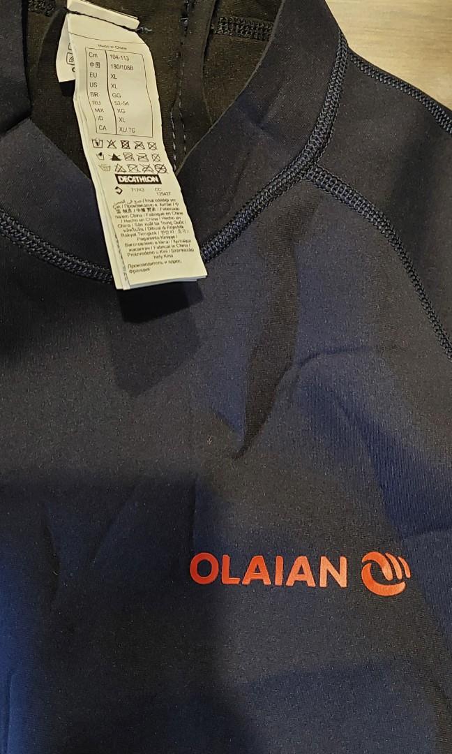 Decathlon Full body short wetsuit for men Neoprene XL OLAIAN