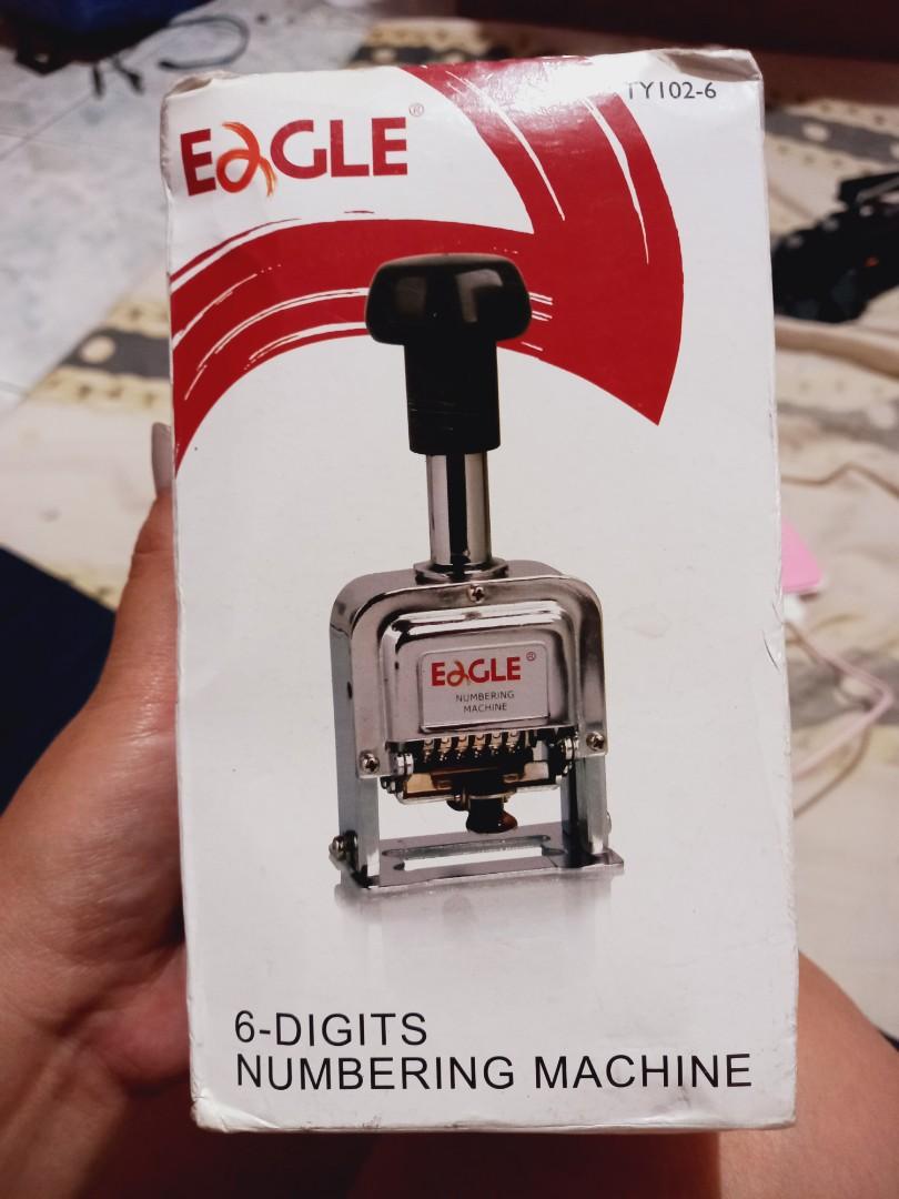 Eagle 6 digits numbering machine, Hobbies & Toys, Stationary & Craft ...