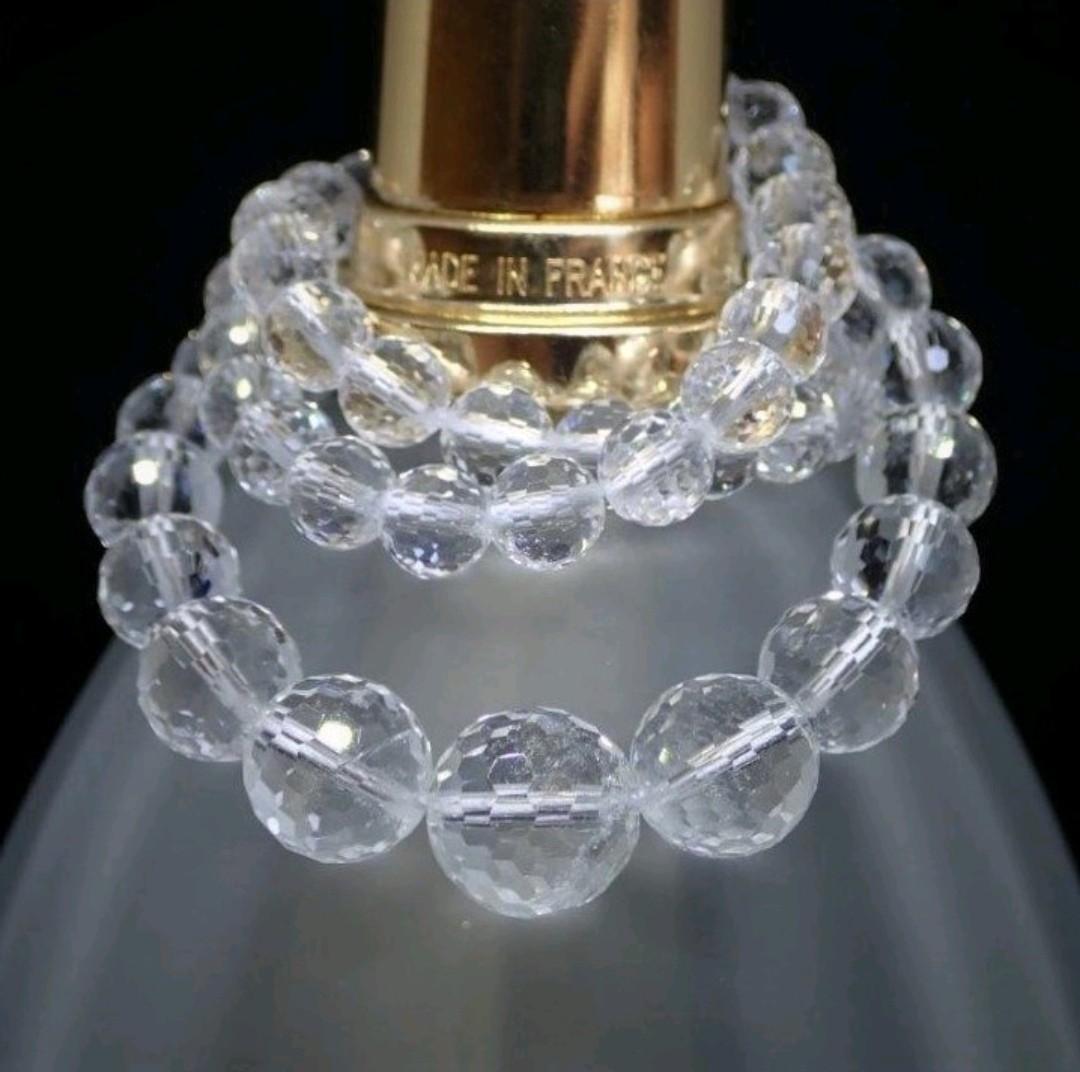 Clear quartz discount bead necklace