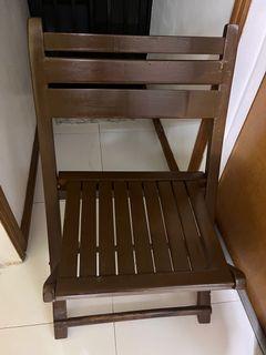 Foldable wood chair mahogany chair