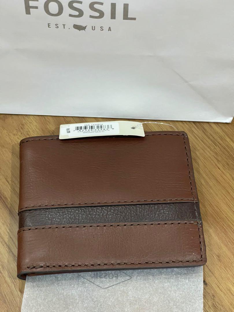 Fossil - Men Wallet Easton brown, Men's 