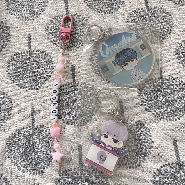 [free] bts fanart keyrings, Hobbies & Toys, Memorabilia & Collectibles ...