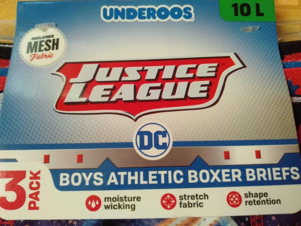 From USA Fruit Of The Loom Kids Underoos 10 Years Old Boys Justice League  Superman Batman Mesh Boxer Briefs Breathable Moisture Wicking 3-pc Pack,  Babies & Kids, Babies & Kids Fashion on