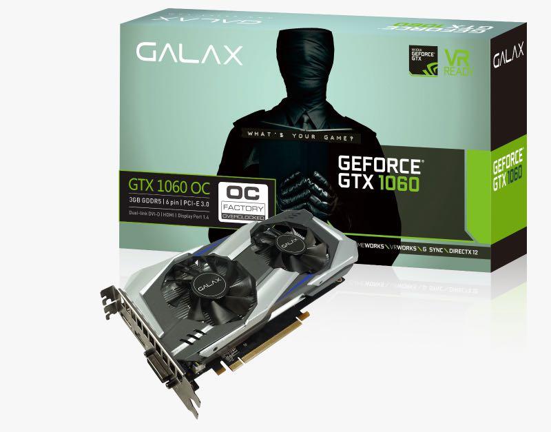 GALAX GeForce GTX 1060 OC 3GB Computers Tech Parts