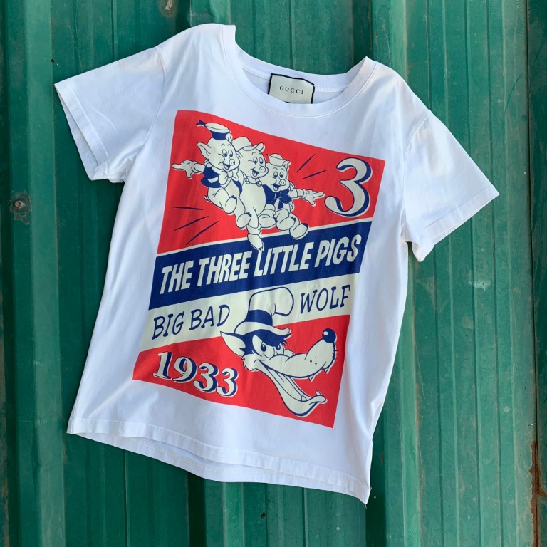 Gucci 3 little pigs t shirt on sale