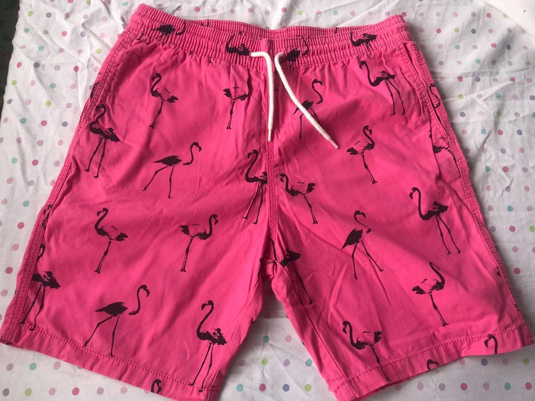 h&m flamingo shorts