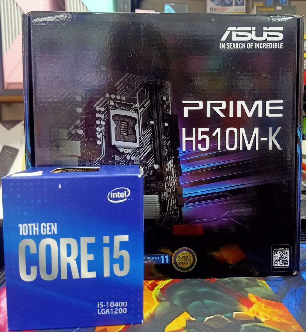 Satisfying Simple PC Build intel Core i5 10400 ASUS PRIME H510M-K