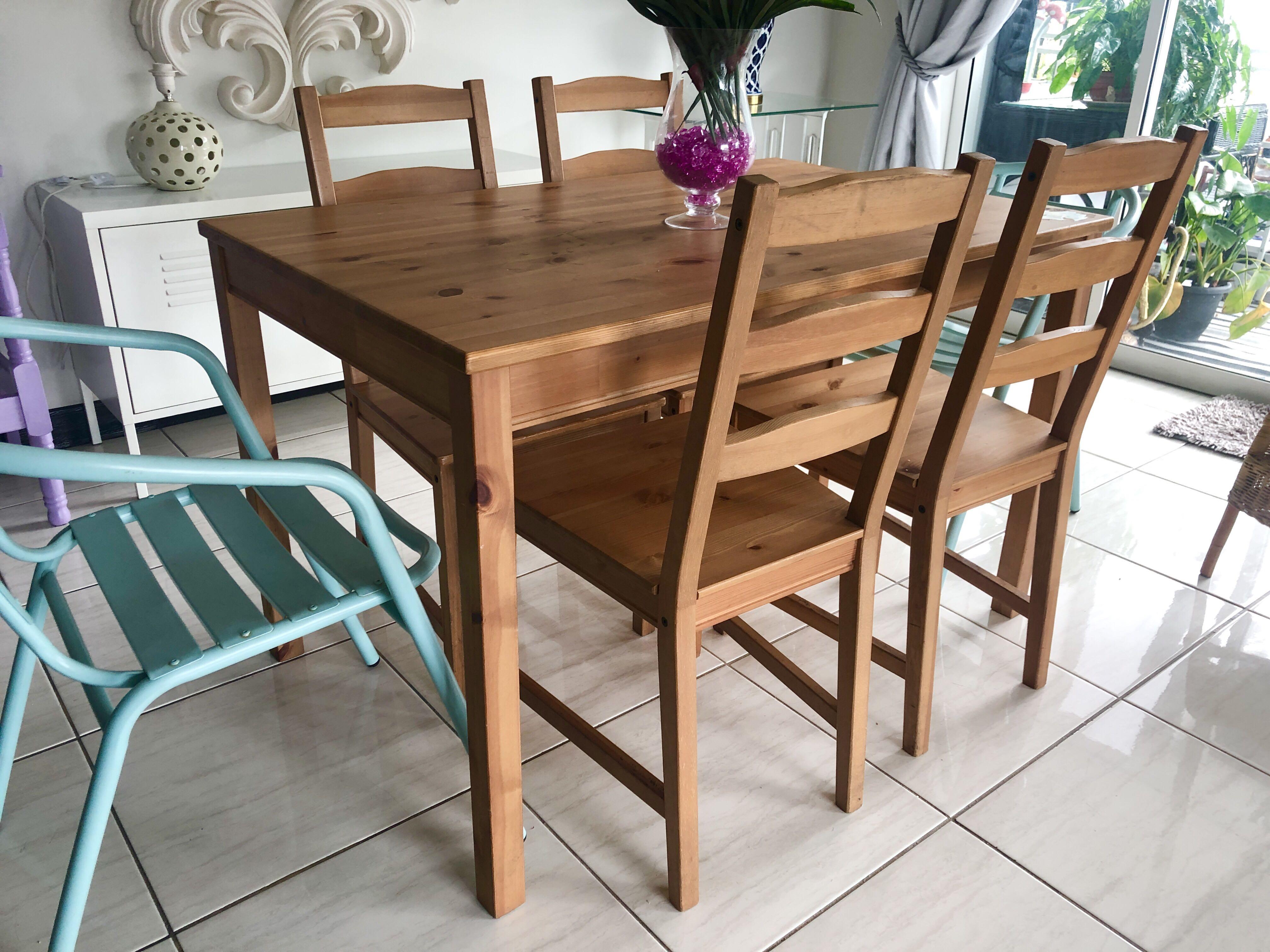 Ikea dining table online set 4 chairs
