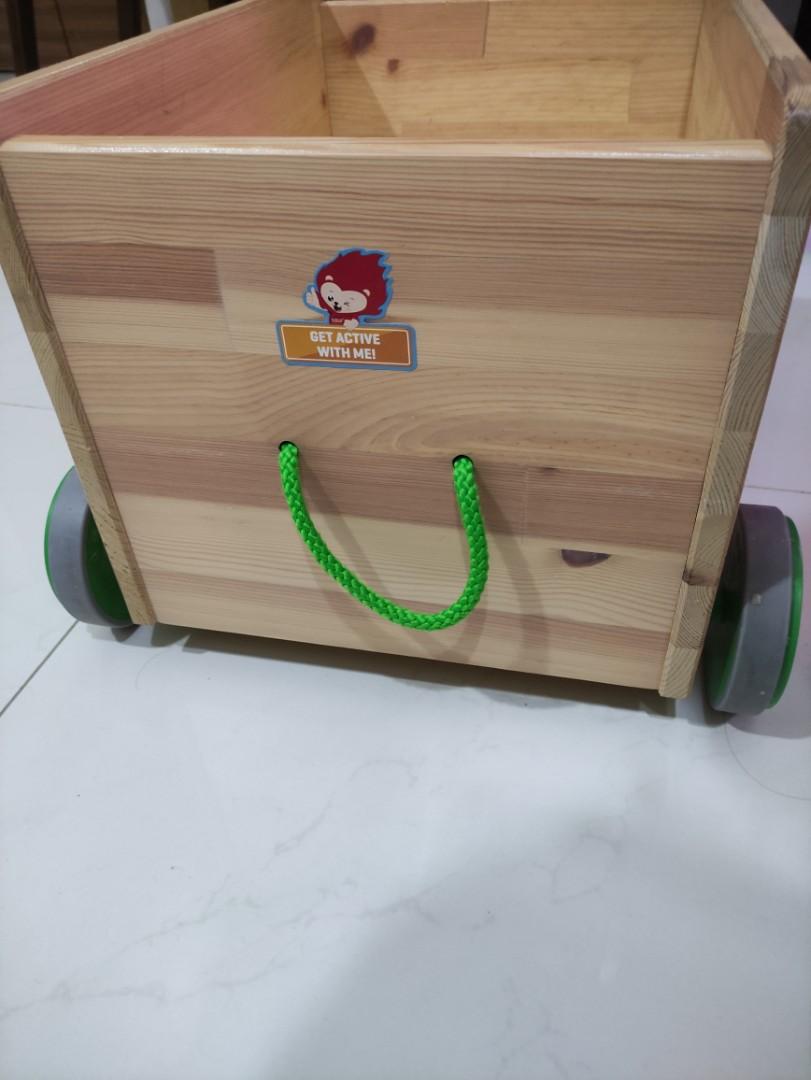 IKEA Flisat Wooden Toy Storage Box with Wheels, Babies & Kids, Baby Nursery & Kids Furniture