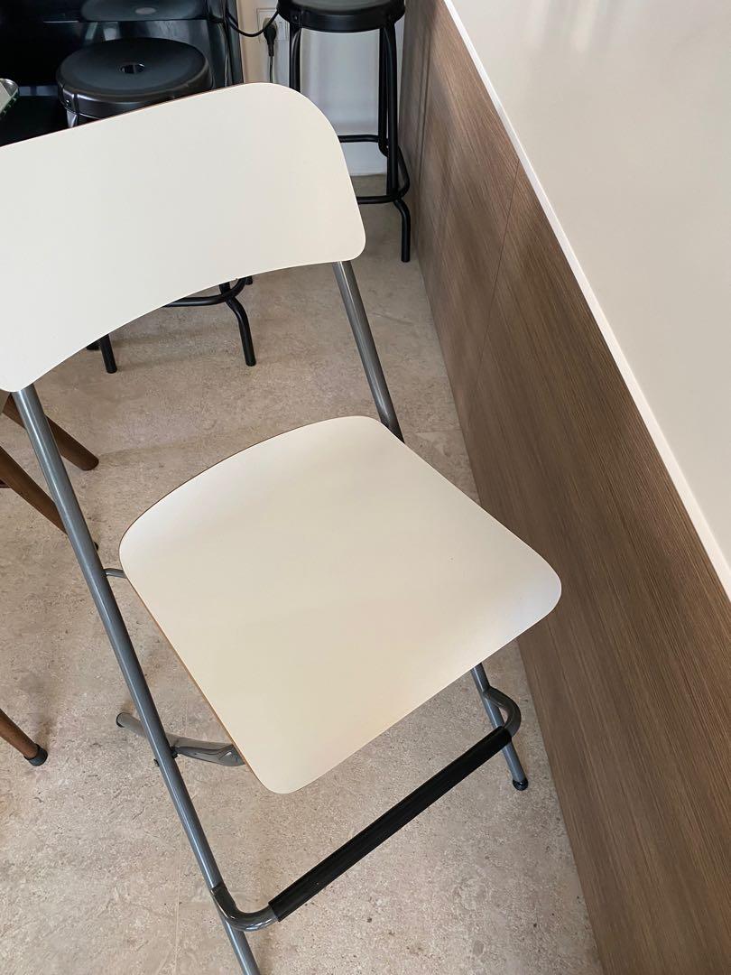 IKEA Franklin Bar Chair White 63cm Furniture Home Living