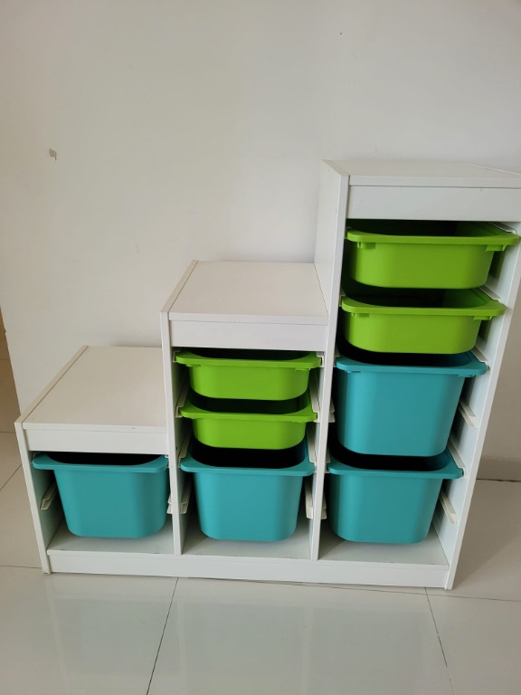 IKEA TROFAST frame with storage boxes, Furniture & Home Living