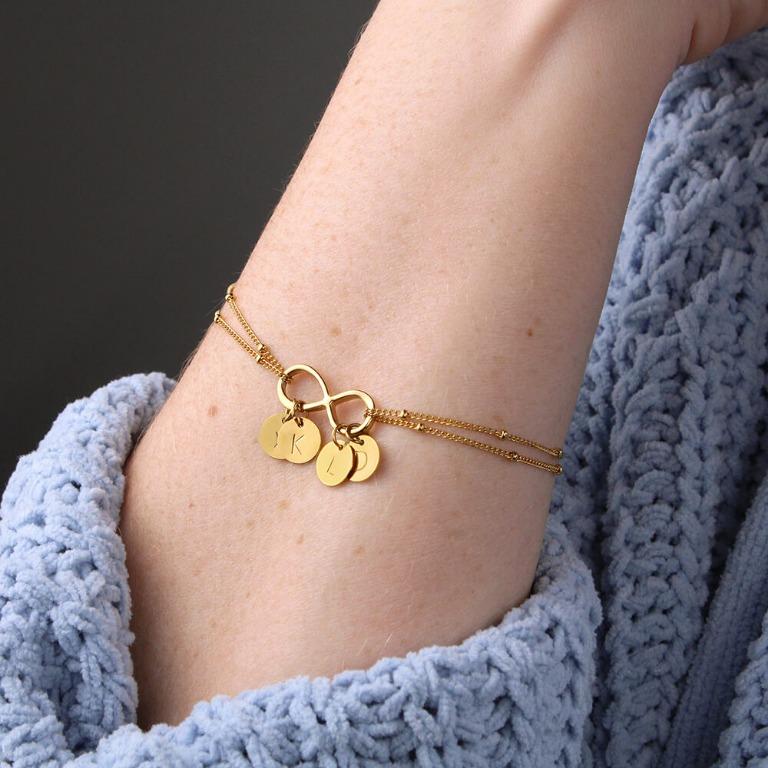 Customized top infinity bracelet