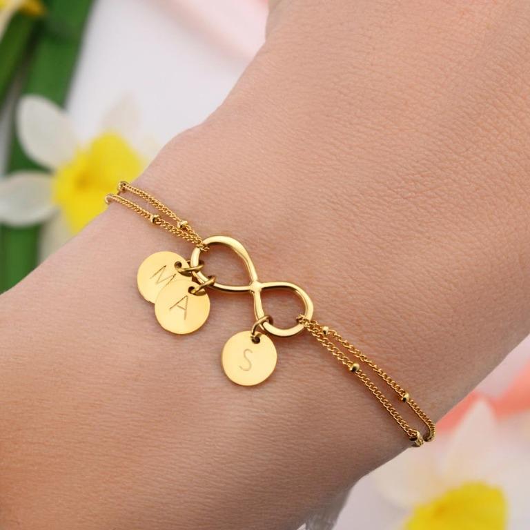 Customized infinity hotsell bracelet