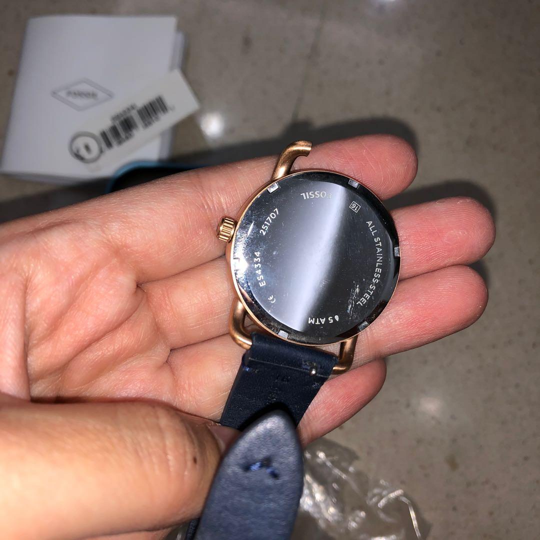 Jam Fossil ES4334 the commuter ladies watch navy Fesyen Wanita
