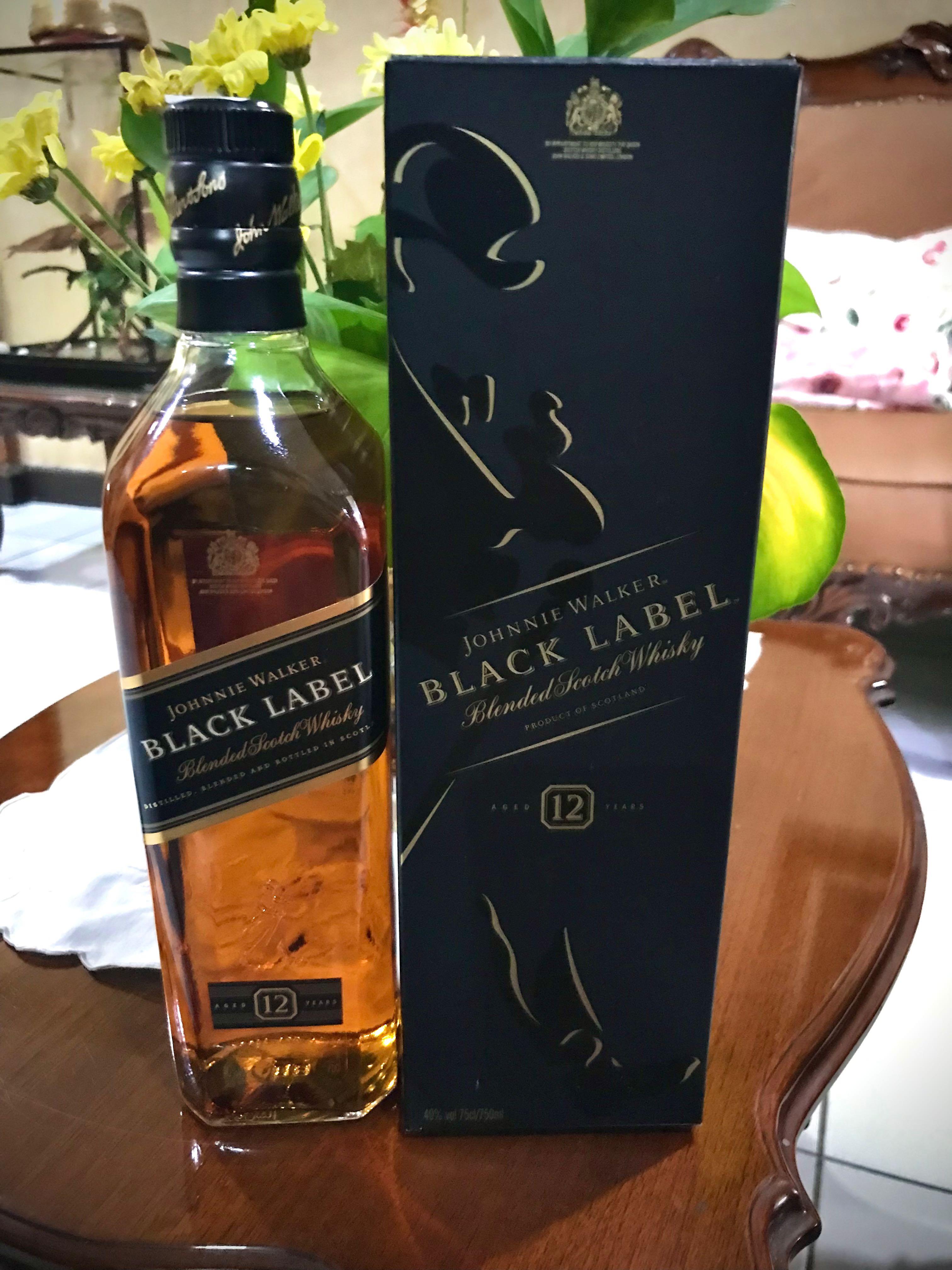 Johnnie Walker Black Label, Makanan & Minuman, Minuman Tidak ...
