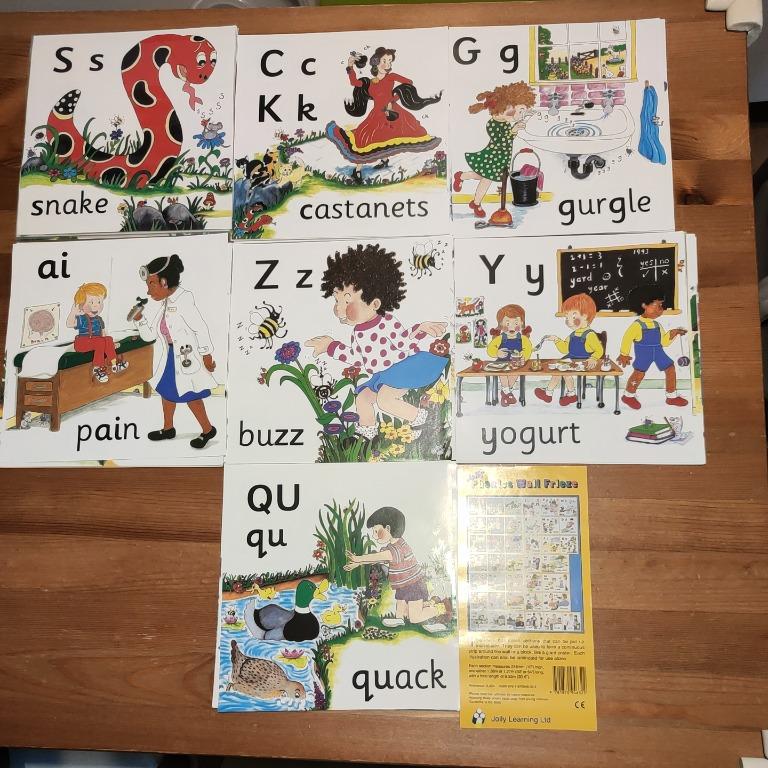 Jolly phonics wall frieze, 興趣及遊戲, 書本 &amp; 文具, 教科書 - Carousell