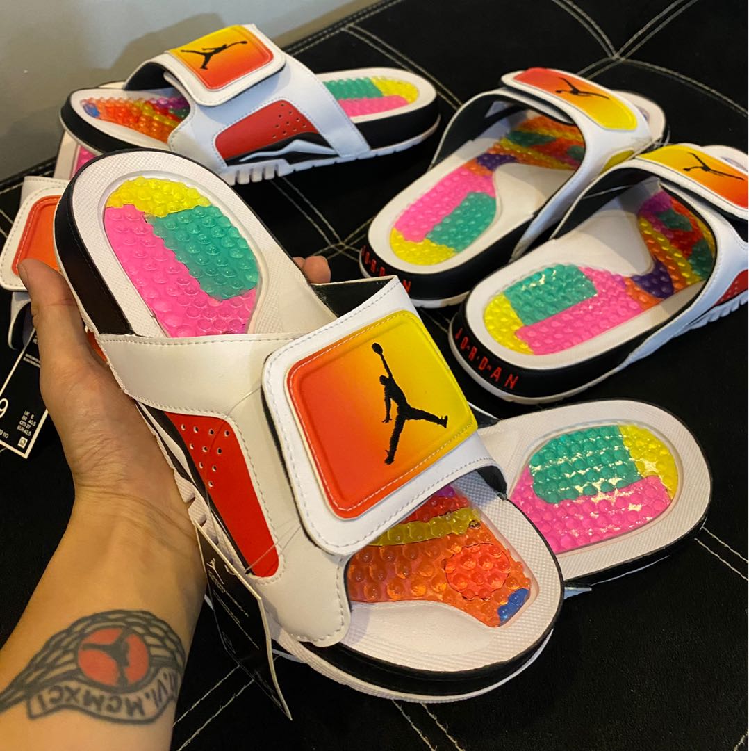 Jordan hydro 6 rainbow sz 9 mens Men s Fashion Footwear