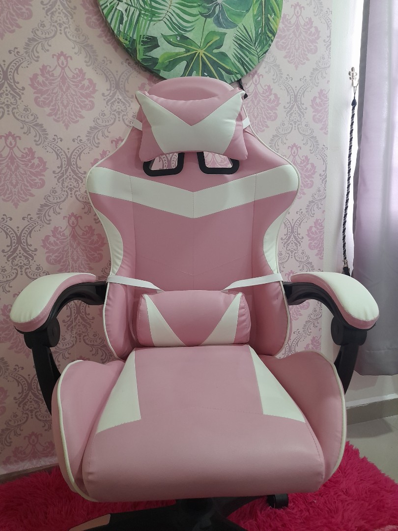 Kerusi online gaming pink