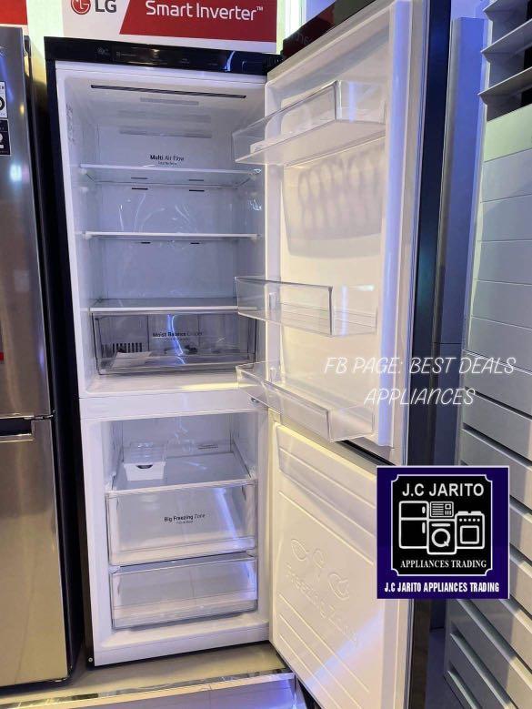 LG BOTTOM FREEZER BLACK GRB369NQRM, TV & Home Appliances, Kitchen