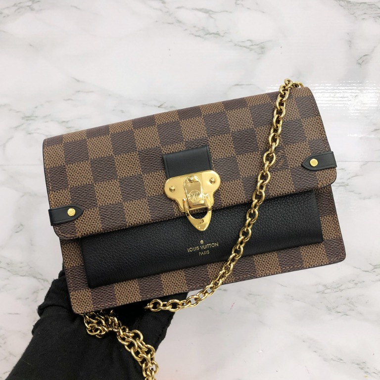 Louis Vuitton DAMIER Vavin chain wallet (N60221)