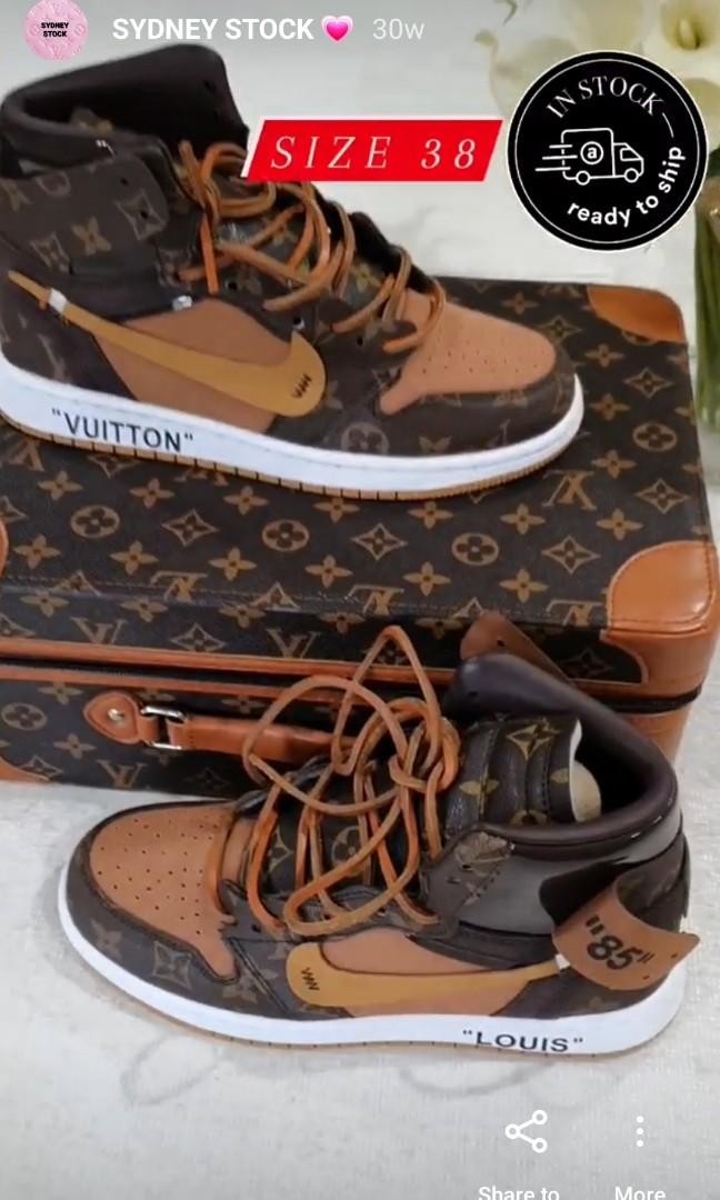 Louis vuitton X Nike high tops 38 