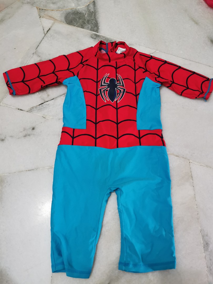 Marvel Spiderman boy swimming suit 3~4Years old, Babies & Kids, Babies ...