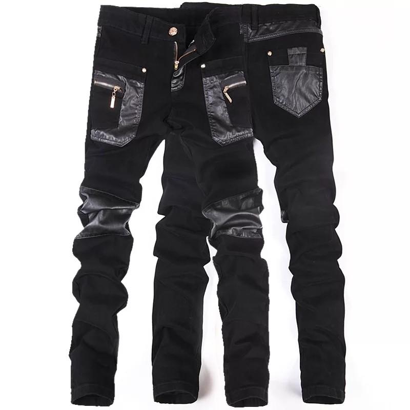 Pu on sale black jeans