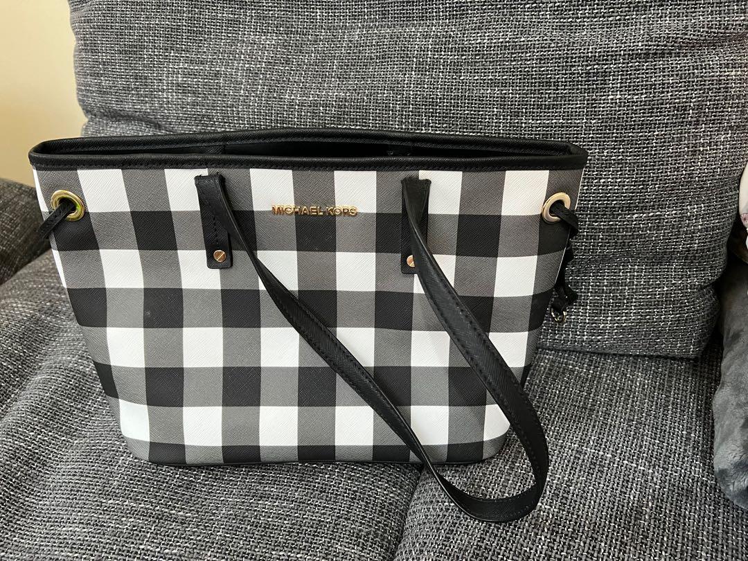 michael kors plaid purse