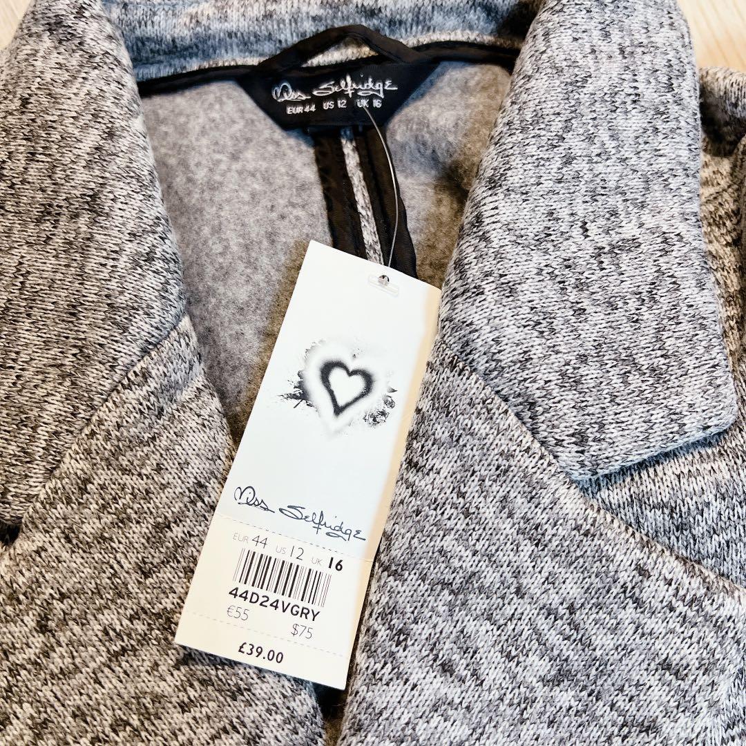 Miss selfridge grey online coat
