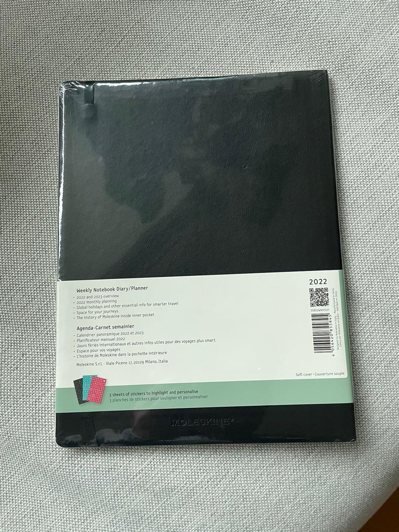 Moleskine 2022 Weekly Semainier extra large, 興趣及遊戲, 手作＆自家設計, 文具 Carousell