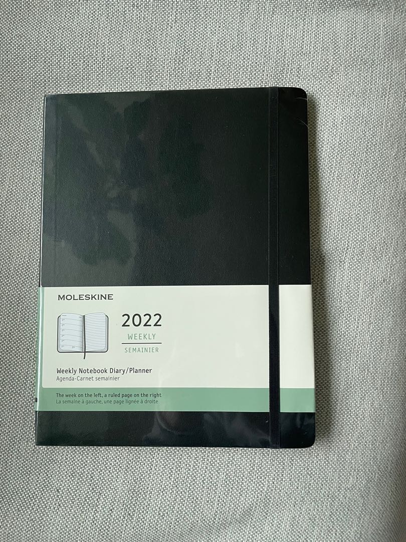 Moleskine 2022 Weekly Semainier extra large, 興趣及遊戲, 手作＆自家設計, 文具 Carousell