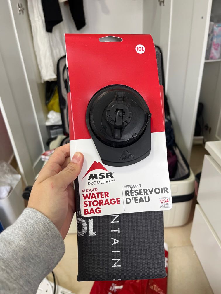 MSR 10L rugged water storage bag 水袋, 運動產品, 行山及露營 - Carousell