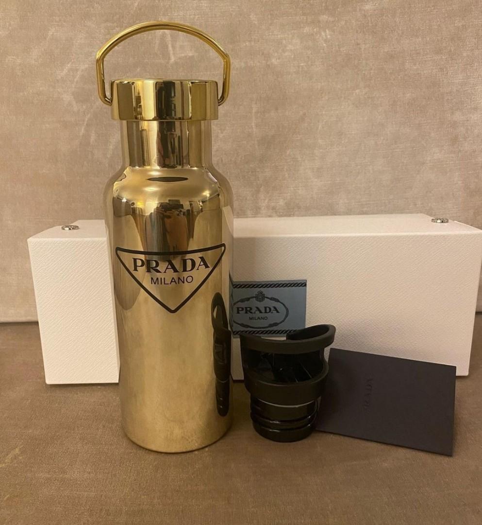 Prada, Accessories, Prada Water Bottle Men Gold